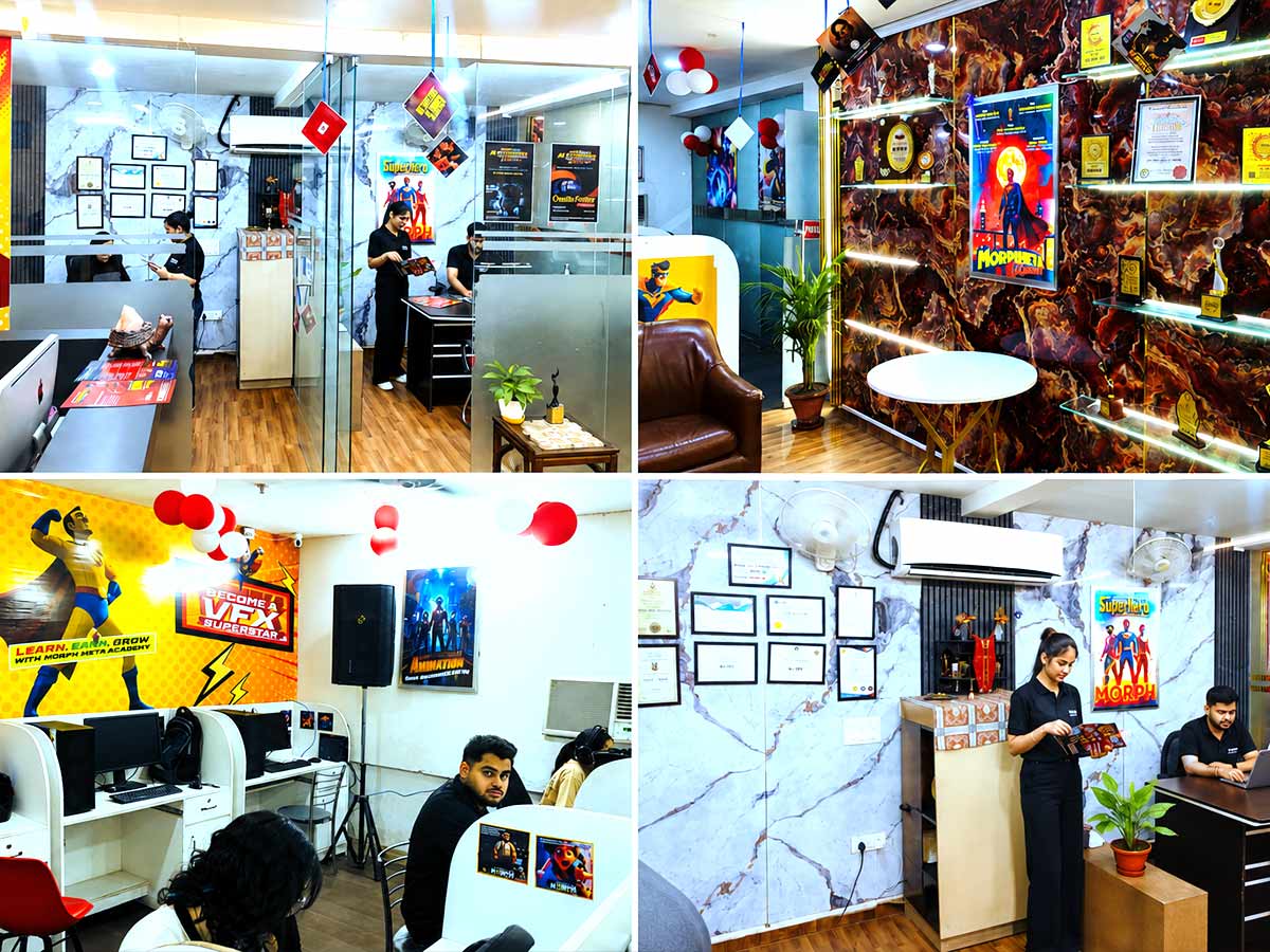 Degree students at Metamorph Academy animation and VFX college, Chandigarh
